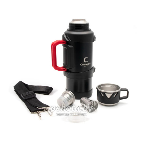 Термос DAKAR 1,9 л со складными ручками черный PF-TM-28 | Следопыт фото 5