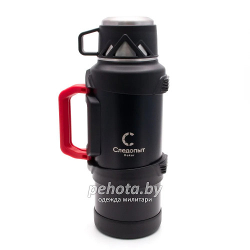 Термос DAKAR 1,9 л со складными ручками черный PF-TM-28 | Следопыт фото 2