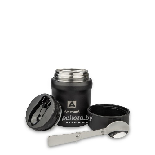 Термос для еды с ложкой 500мл 311-500 Black | Арктика фото 2