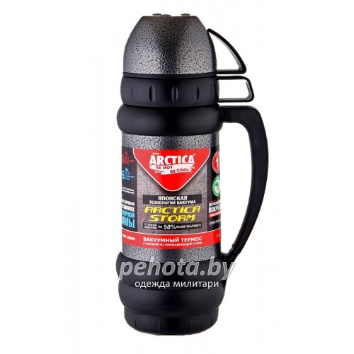 Термос Питьевой 1000 мл 109-1000М Черный | Арктика фото 2