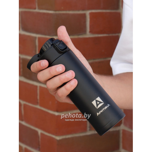Термос Питьевой 420 мл 701-420 Текстурный черный | Арктика фото 7