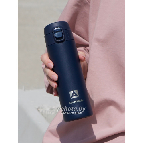 Термос Питьевой 420 мл 701-420 Текстурный синий | Арктика фото 9