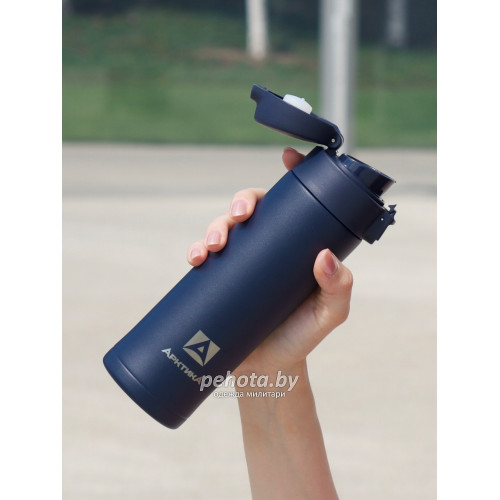 Термос Питьевой 420 мл 701-420 Текстурный синий | Арктика фото 7