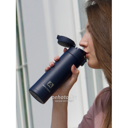 Термос Питьевой 420 мл 701-420 Текстурный синий | Арктика фото 8
