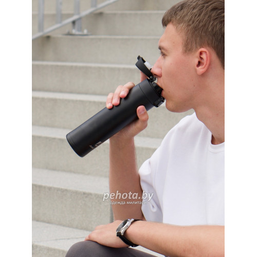 Термос Питьевой 520 мл 701-520 Текстурный черный | Арктика фото 7