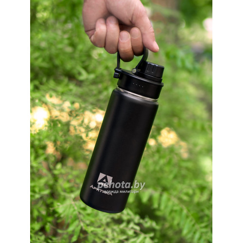 Термос Питьевой с дополнительной крышкой 530 мл 708-530S Черный | Арктика фото 4