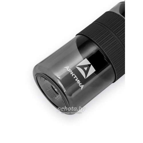 Бутылка с манжетой и трубочкой 550 мл 722-550 Черный | Арктика фото 6