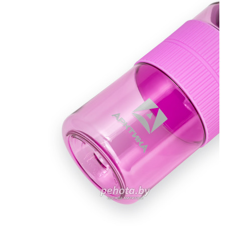 Бутылка с манжетой и трубочкой 550 мл 722-550 Лавандовый | Арктика фото 6