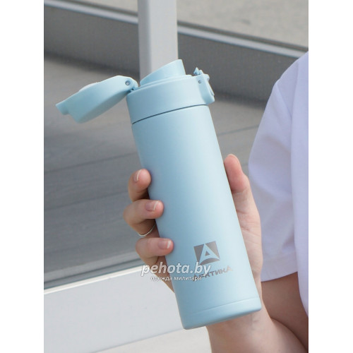 Термос Питьевой 420 мл 701-420 Текстурный голубой | Арктика фото 7