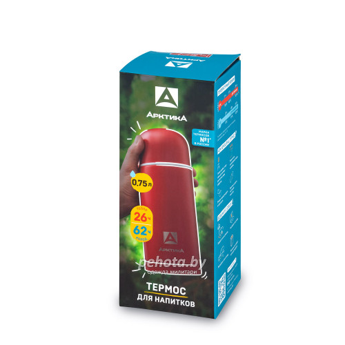 Термос Питьевой с узким горлом 750 мл 105-750 красный | Арктика фото 4