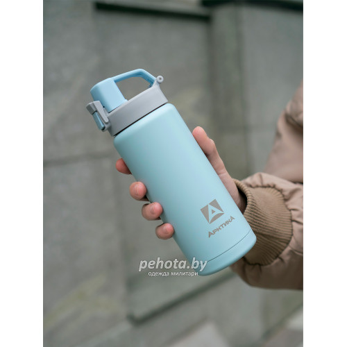 Термос Питьевой Сититерм 500 мл 702-500 голубой текстурный | Арктика фото 7