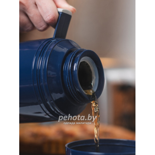 Термос Питьевой со стеклянной колбой 1700мл 1010-1700-BL синий | Арктика фото 12