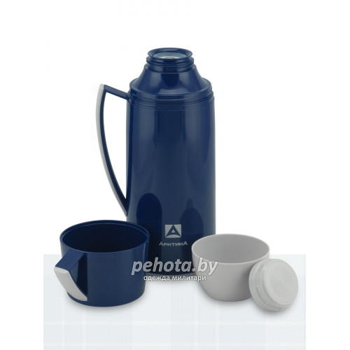 Термос Питьевой со стеклянной колбой 1700мл 1010-1700-BL синий | Арктика фото 3