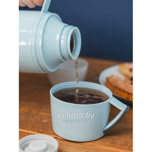 Термос Питьевой со стеклянной колбой 1700мл 1010-1700-CN голубой | Арктика фото 12