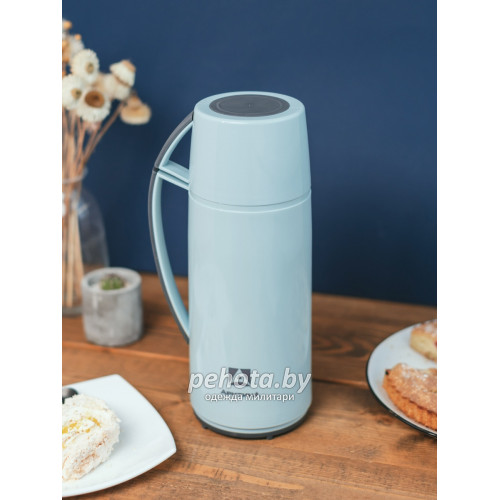 Термос Питьевой со стеклянной колбой 1700мл 1010-1700-CN голубой | Арктика фото 14