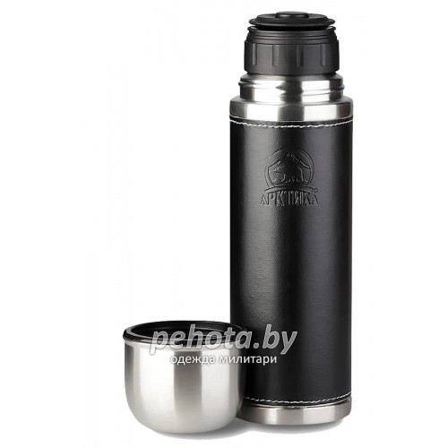 Термос Питьевой В Кожаной Оплетке 700 мл 108-700 Черный | Арктика фото 2