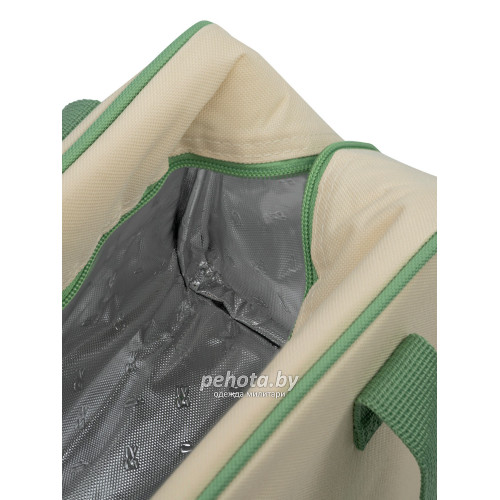 Термосумка шоппер 3300-7 Зеленый/Бежевый | Арктика фото 5