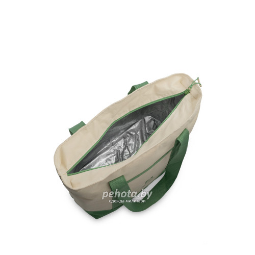 Термосумка шоппер 3400-17 Зеленая/Бежевая | Арктика фото 2
