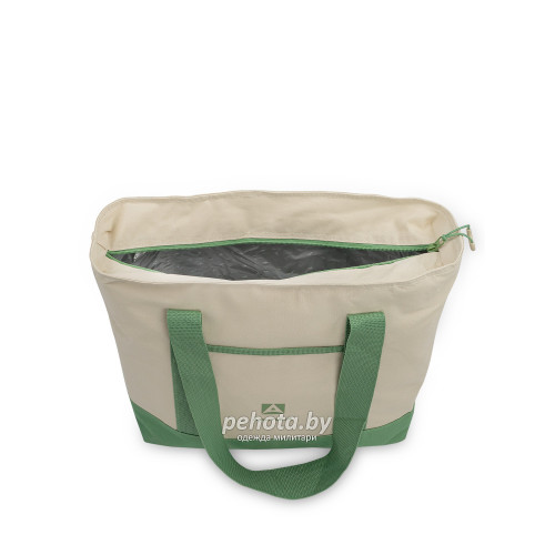 Термосумка шоппер 3400-17 Зеленая/Бежевая | Арктика фото 3