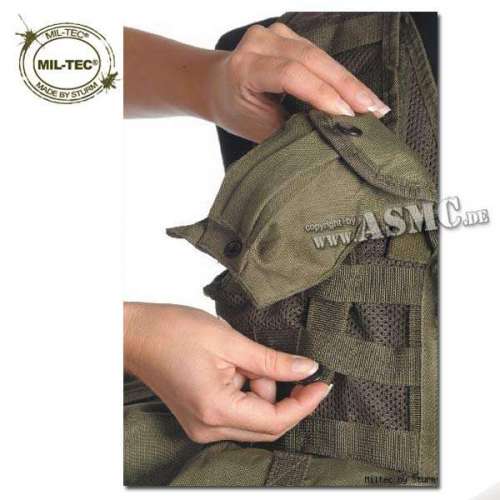 Жилет тактический модульный Olivе | Mil-tec фото 3
