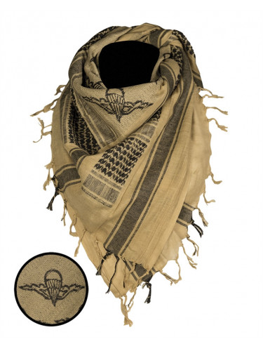 Арафатка Шемаг Paratrooper койот-черный | Mil-tec