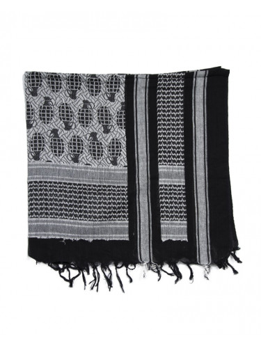 Арафатка Шемаг Pineapple черно-белый | Mil-tec