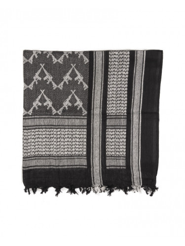 Арафатка Шемаг Rifles черно-белый | Mil-tec