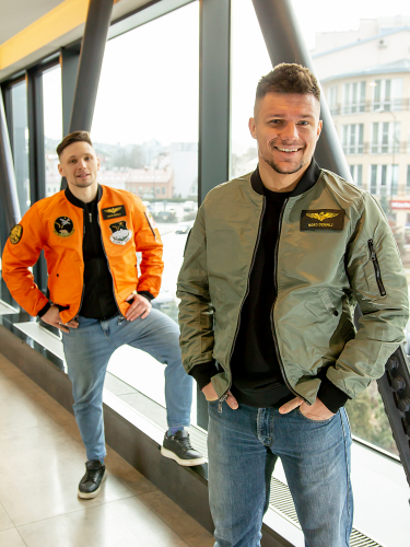 Бомбер двухсторонний PILOT Olive/Orange | Nord Denali