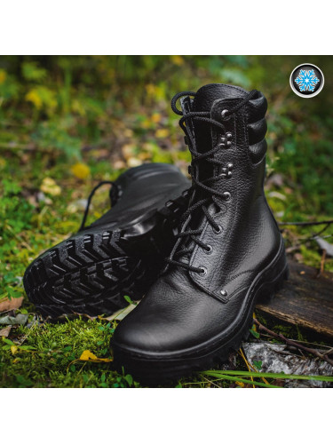 БОТИНКИ С ВЫСОКИМИ БЕРЦАМИ 0800 CORPORAL WOOL Black | Garsing