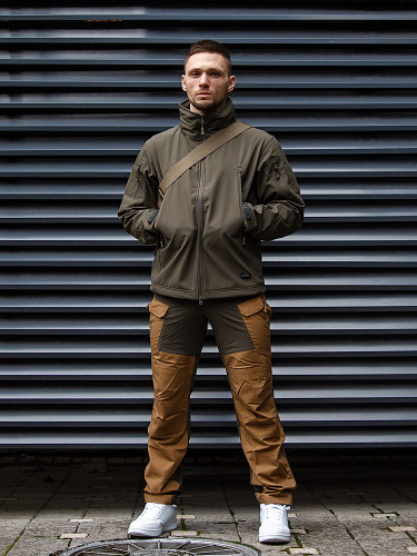 Брюки Hybrid Outback Coyote / Taiga Green | Helikon-Tex