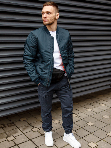 Брюки Vince Cargo Jogger 1036 Navy Blue | Vintage Industries