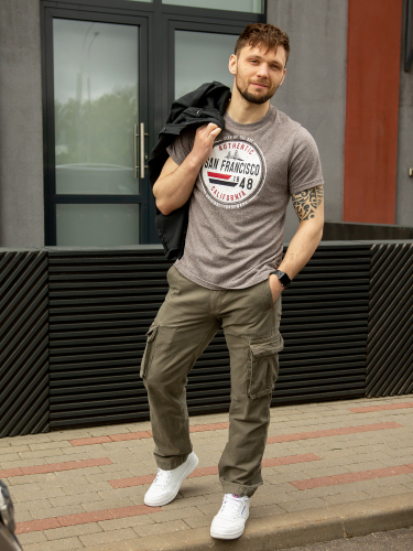 Брюки Vintage Cargo Olive Light | Abercrombie & Fitch