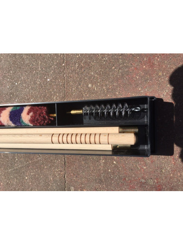 Чистящий набор 12 калибра в коробке деревянный шомпол | ADVANCE