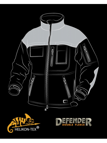 Кофта флисовая DEFENDER Black | Helikon- Tex