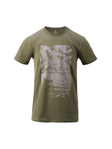 Футболка Adventure Is Out There Olive green | Helikon-Tex