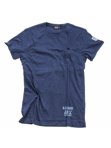Футболка JERSEY SLUB Navy AX0041 | AVX Avirex Dept
