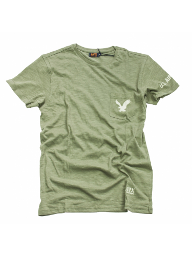 Футболка JERSEY SLUB Verde Militare AX0044 | AVX Avirex Dept