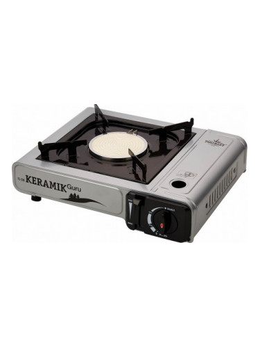 Газовая плита Keramik Guru TS-200 Серая | Tourist