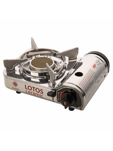 Газовая плита Lotos Ceramic TR-350 Серебро| Tourist