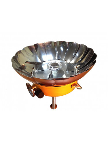 Газовая портативная плита-трансформер с ветрозащитой Tulpan-S TM-400 малая