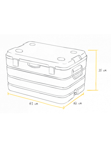 Изотермический контейнер 2000-60 Аквамарин | Арктика
