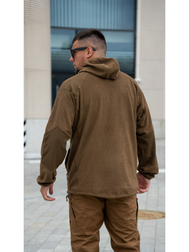 Кофта флисовая Alpha Hoodie Coyote | Helikon-tex