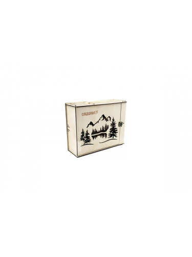 Коробка подарочная из фанеры 295х105х235 PF-PT-05 | Следопыт