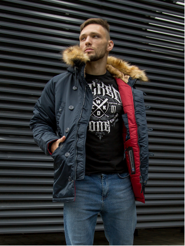 Куртка Аляска HUSKY DENALI Ink/Red | Nord Denali