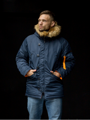 Куртка Аляска HUSKY Rep.Blue/Orange | Nord Denali