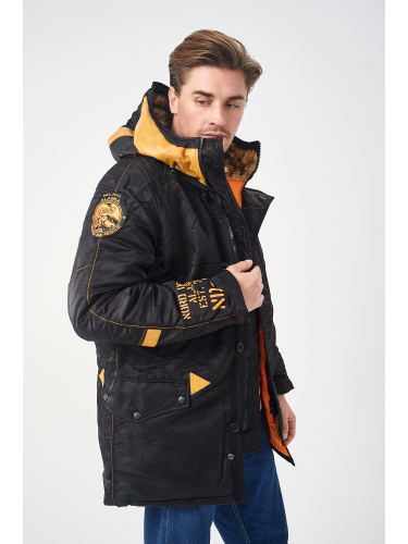 Куртка Аляска INSTRUCTOR Black/Orange | Nord Denali