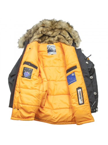 Куртка Аляска Oxford 2.0 Compass Black/Orange | Nord Denali