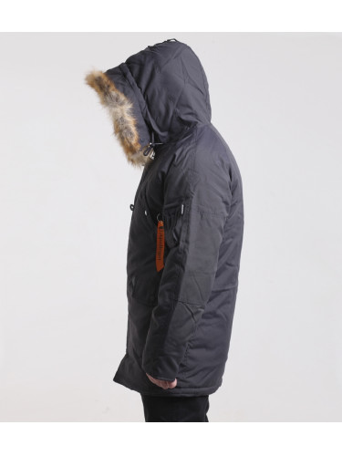 Куртка Аляска OXFORD Grey Black/Orange | Apolloget