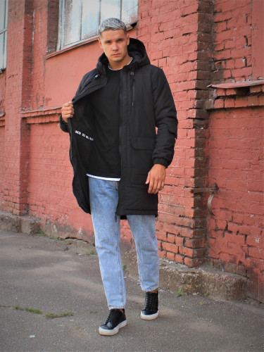 Куртка M-1041 Весна/Осень Black | NIKOLOM