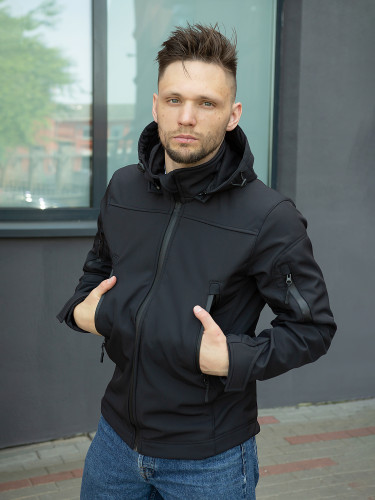 Куртка Urban Softshell Black | TACTICAL STROLL